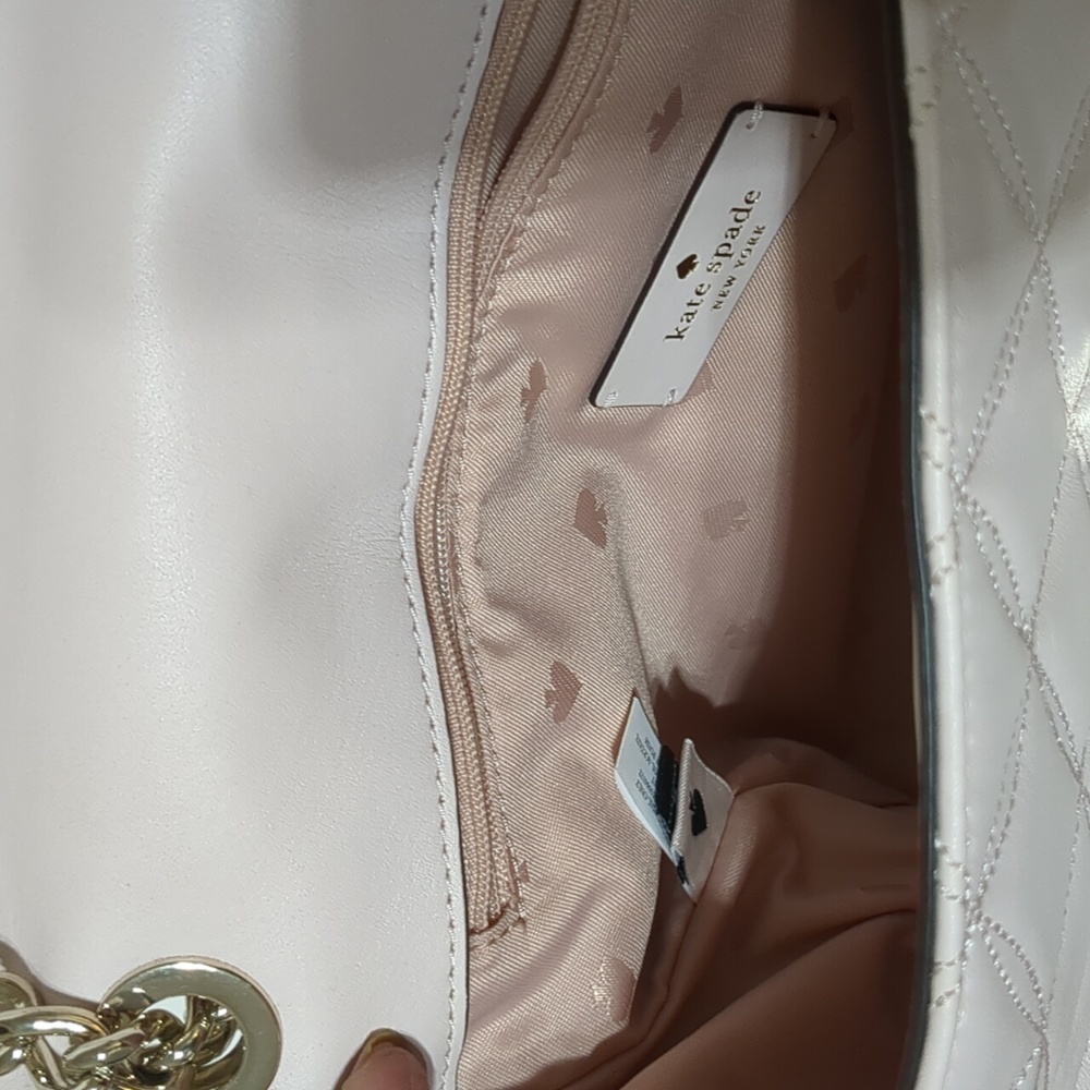 Kate Spade Natalia quilted leather small flap chain cross body WKRU7074 - Picture 9 of 13